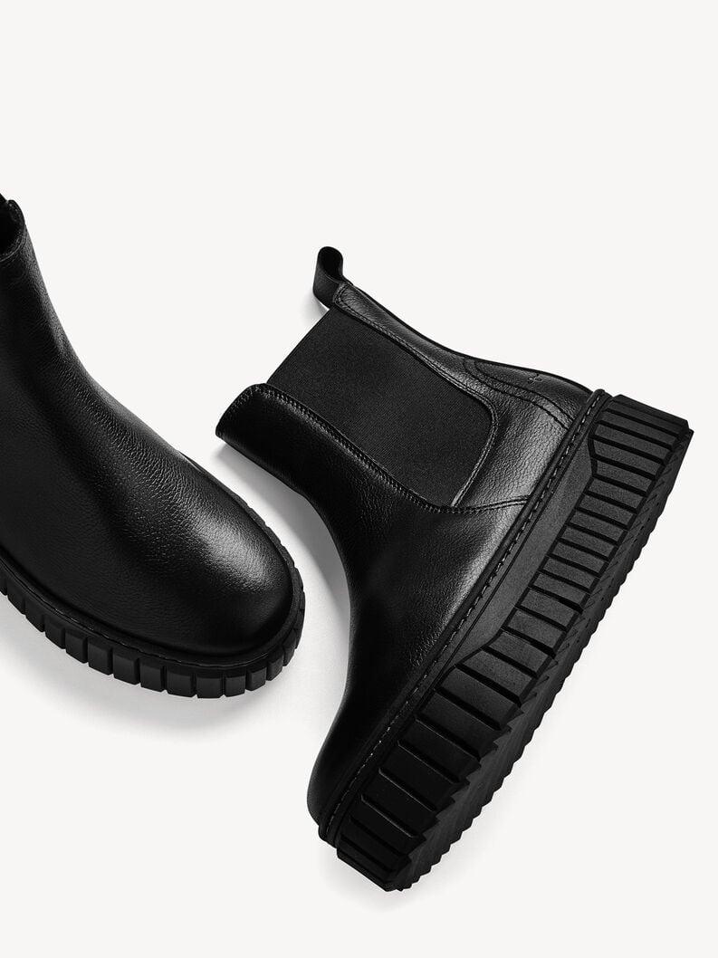 cuir chelsea boot - noir 1-25445-45-003 acheter tamaris bottines en ligne