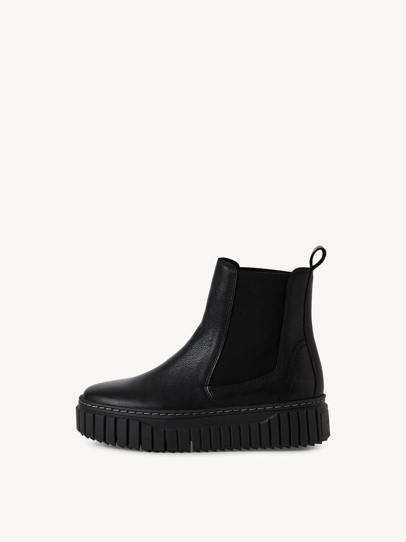 cuir chelsea boot - noir 1-25445-45-003 acheter tamaris bottines en ligne