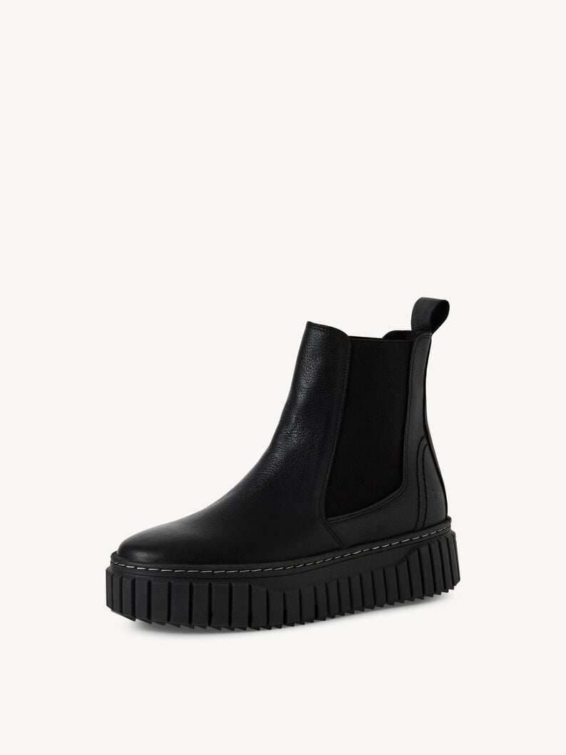 cuir chelsea boot - noir 1-25445-45-003 acheter tamaris bottines en ligne