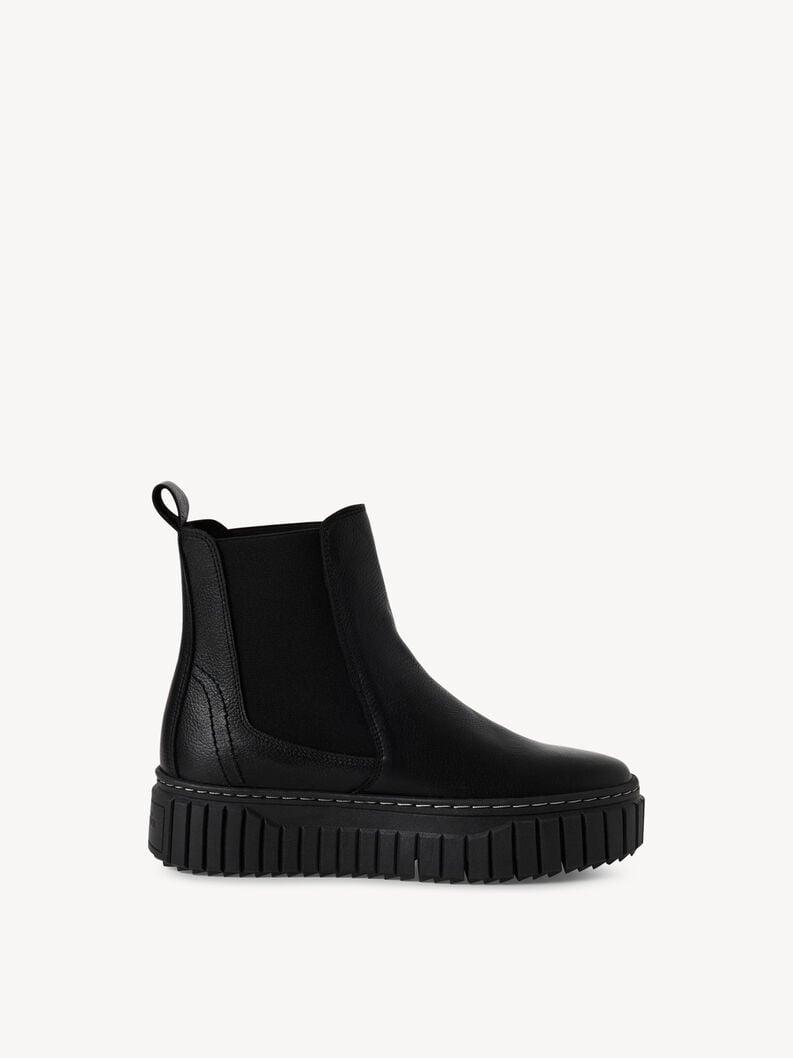 cuir chelsea boot - noir 1-25445-45-003 acheter tamaris bottines en ligne