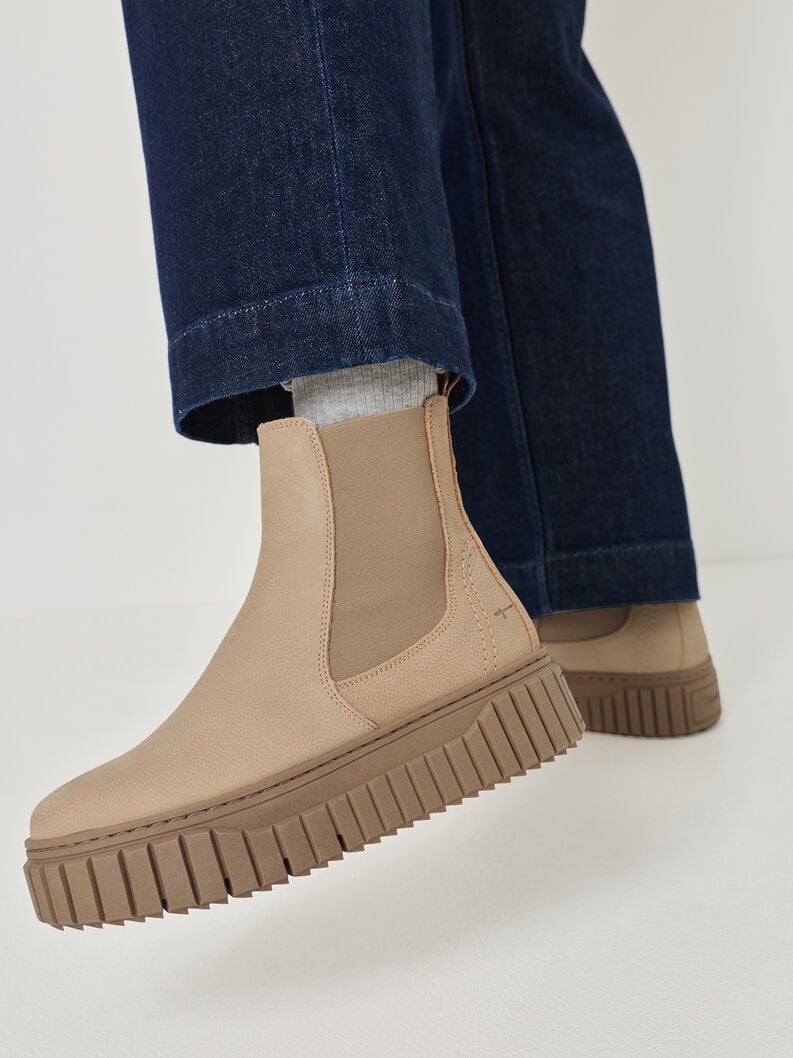 cuir chelsea boot - brun 1-25445-45-375 acheter tamaris bottines en ligne