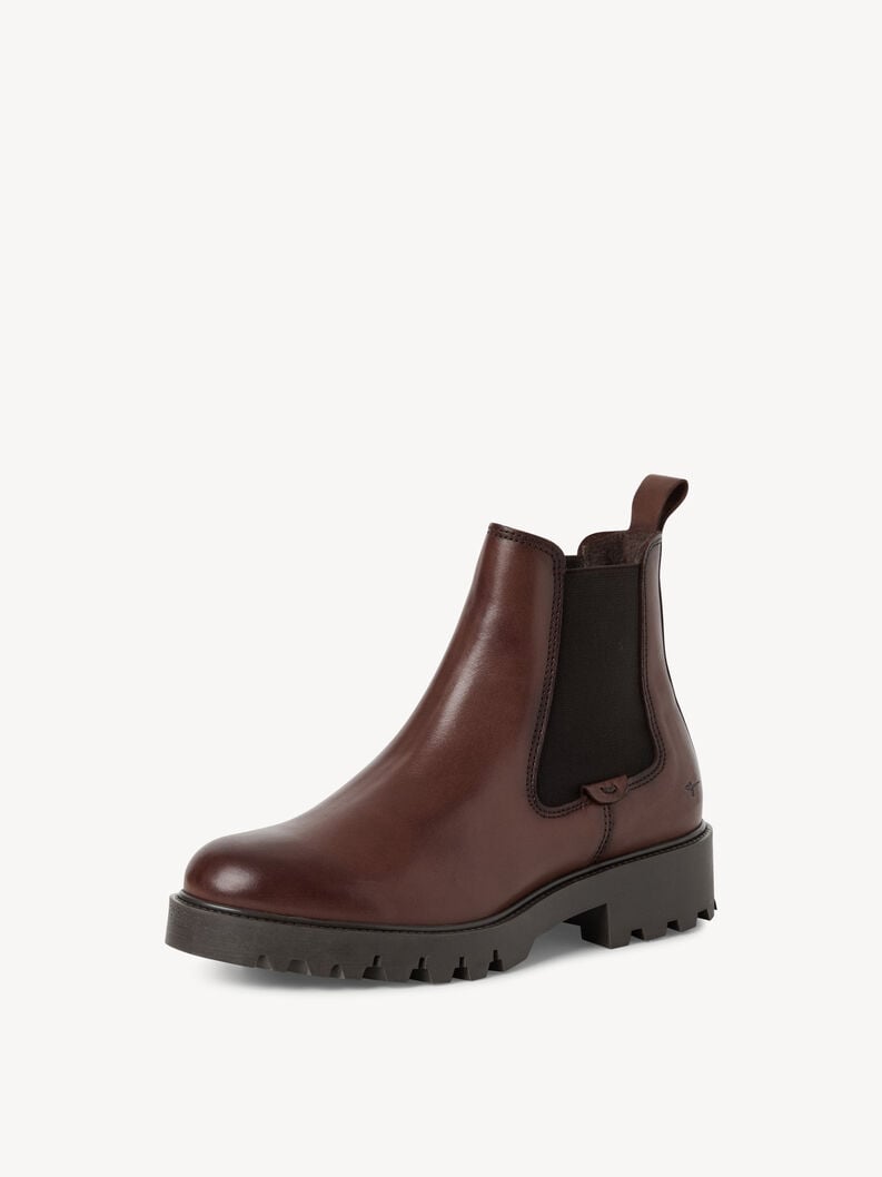 cuir chelsea boot - brun 1-25448-45-382 acheter tamaris bottines en ligne