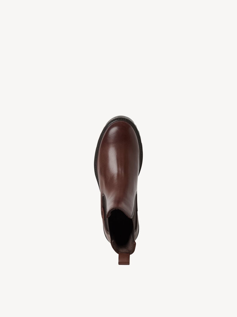 cuir chelsea boot - brun 1-25448-45-382 acheter tamaris bottines en ligne