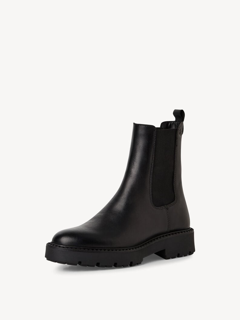 cuir chelsea boot - noir 1-25473-45-003 acheter tamaris bottines en ligne