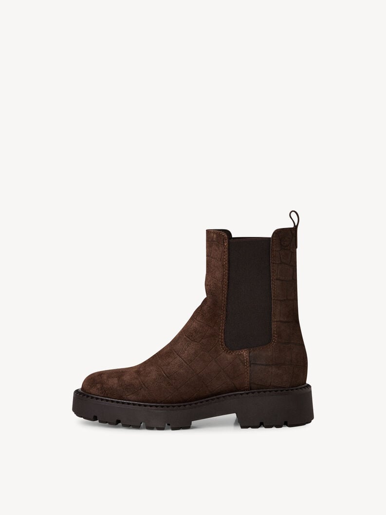 cuir chelsea boot - brun 1-25473-45-338 acheter tamaris bottines en ligne