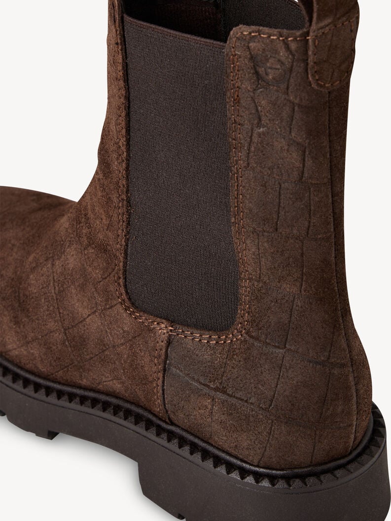 cuir chelsea boot - brun 1-25473-45-338 acheter tamaris bottines en ligne
