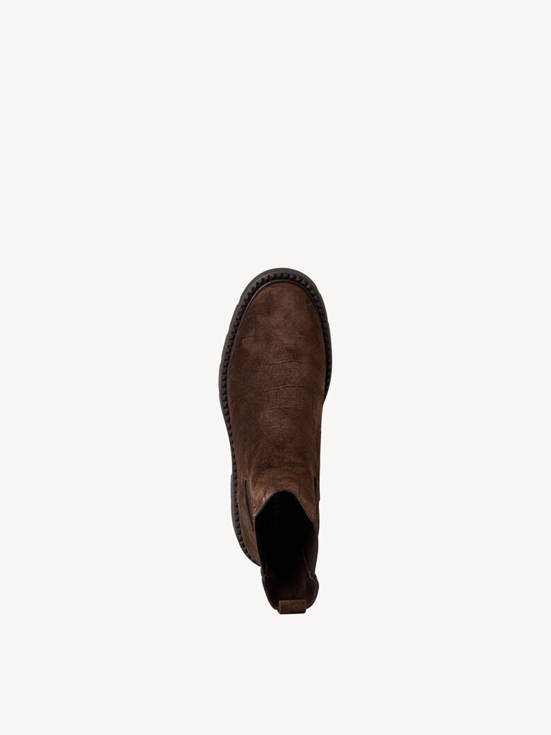 cuir chelsea boot - brun 1-25473-45-338 acheter tamaris bottines en ligne