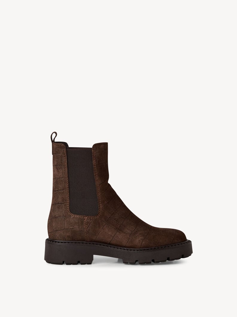 cuir chelsea boot - brun 1-25473-45-338 acheter tamaris bottines en ligne