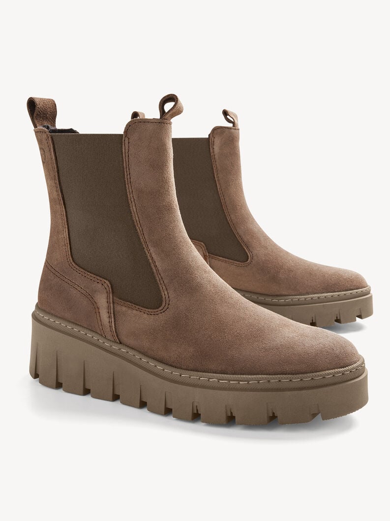 cuir chelsea boot - beige 1-25489-45-341 acheter tamaris bottines en ligne