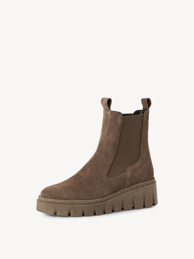 cuir chelsea boot - beige 1-25489-45-341 acheter tamaris bottines en ligne