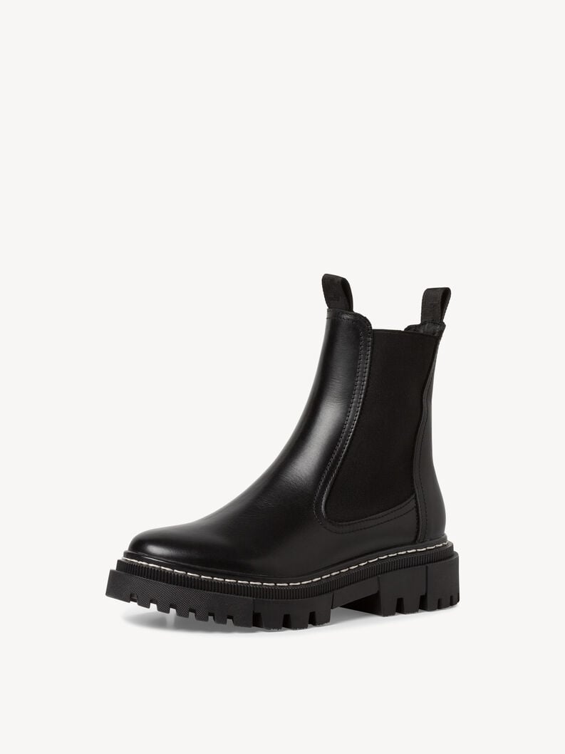 cuir chelsea boot - noir 1-25491-41-001 acheter tamaris bottines en ligne