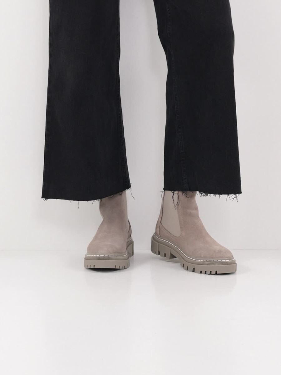 cuir chelsea boot - gris 1-25491-41-200 acheter tamaris bottines en ligne