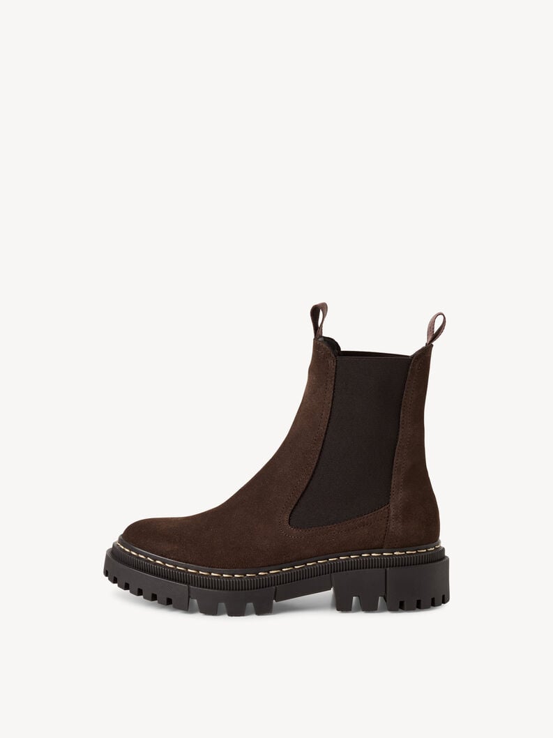cuir chelsea boot - brun 1-25491-41-304 acheter tamaris bottines en ligne