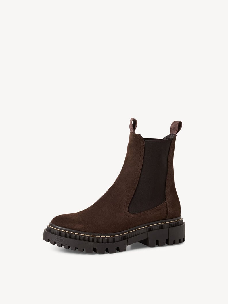 cuir chelsea boot - brun 1-25491-41-304 acheter tamaris bottines en ligne