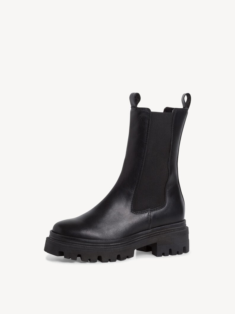 cuir chelsea boot - noir 1-25498-41-003 acheter tamaris bottines en ligne
