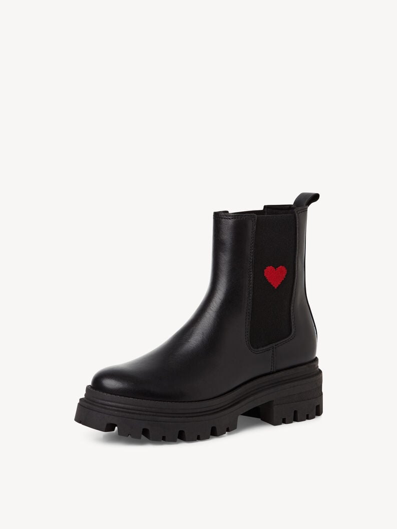 cuir chelsea boot - noir 1-25840-43-053 acheter tamaris bottines en ligne