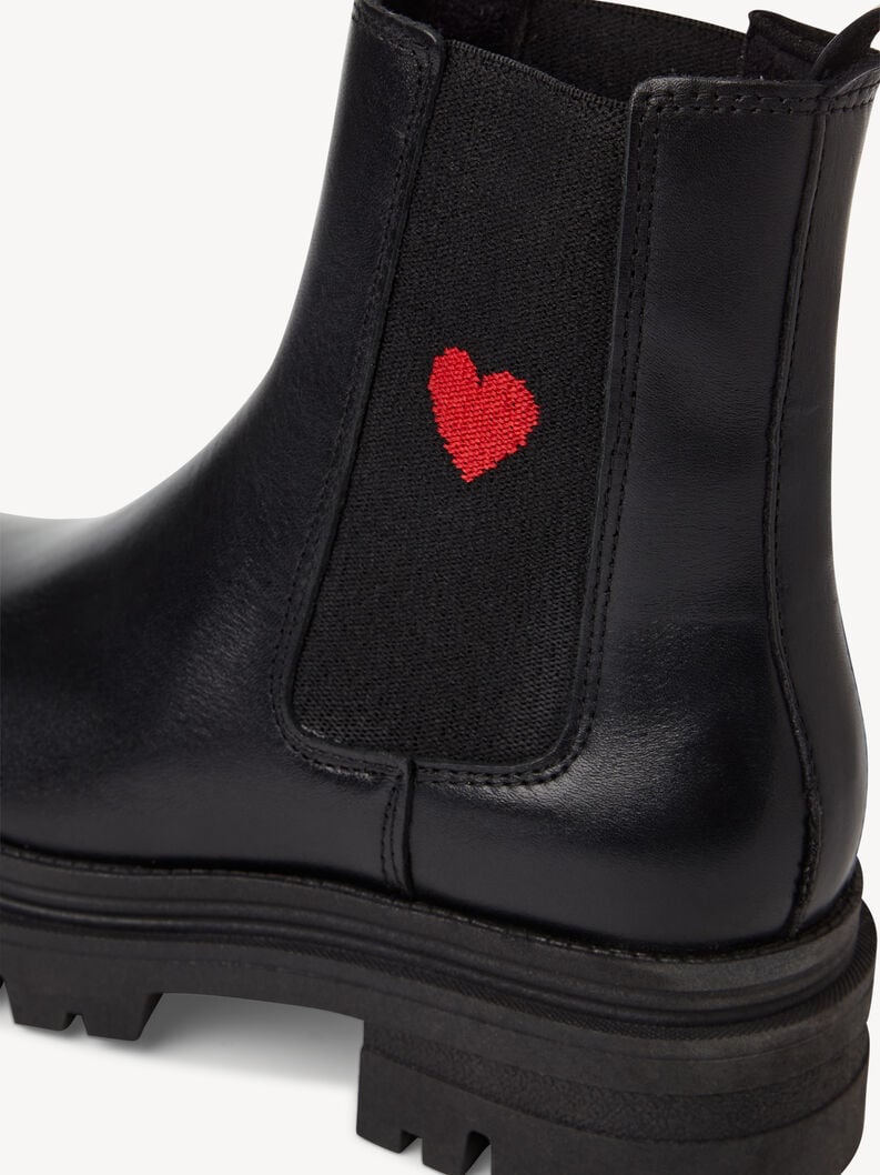 cuir chelsea boot - noir 1-25840-43-053 acheter tamaris bottines en ligne