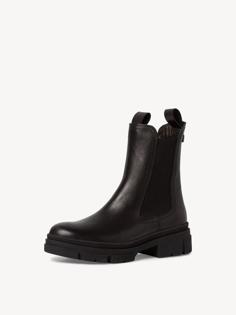 cuir chelsea boot - noir 1-25901-41-003 acheter tamaris bottines en ligne