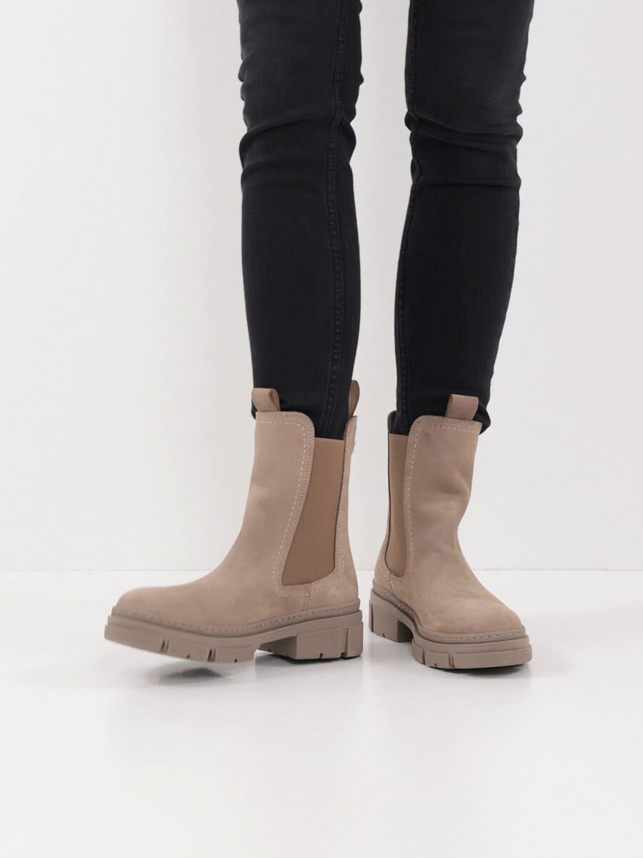 cuir chelsea boot - beige 1-25901-41-405 acheter tamaris bottines en ligne