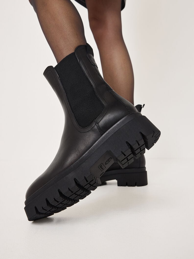 cuir chelsea boot - noir 1-25992-41-001 acheter tamaris bottines en ligne