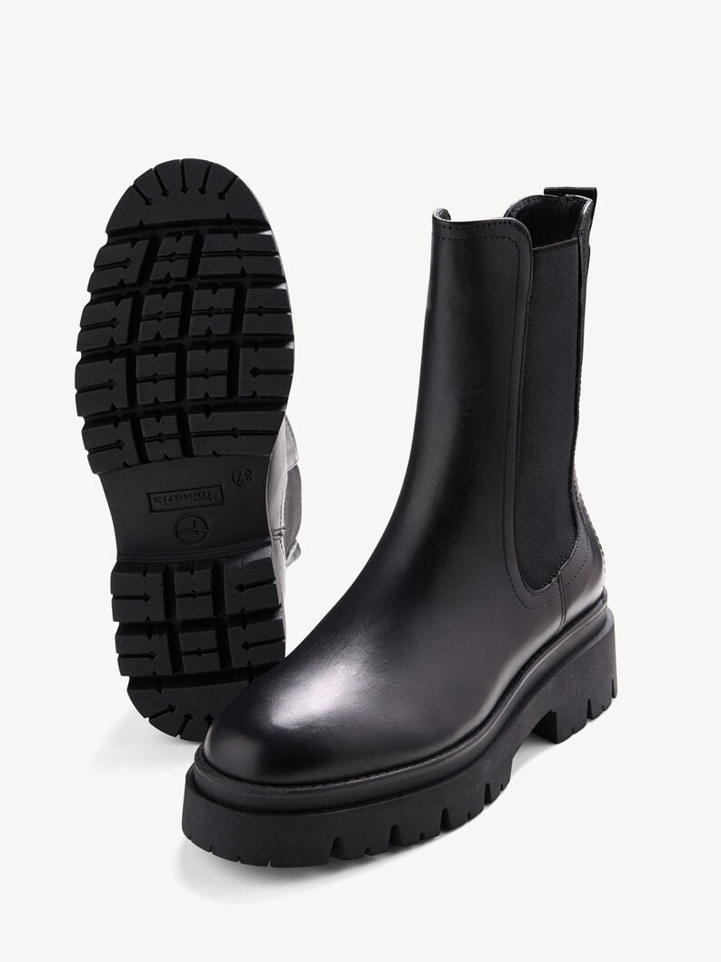 cuir chelsea boot - noir 1-25992-41-001 acheter tamaris bottines en ligne