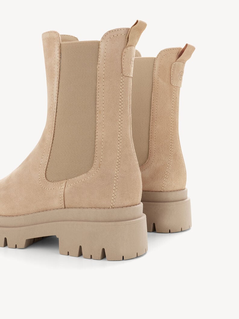 cuir chelsea boot - beige 1-25992-41-401 acheter tamaris bottines en ligne