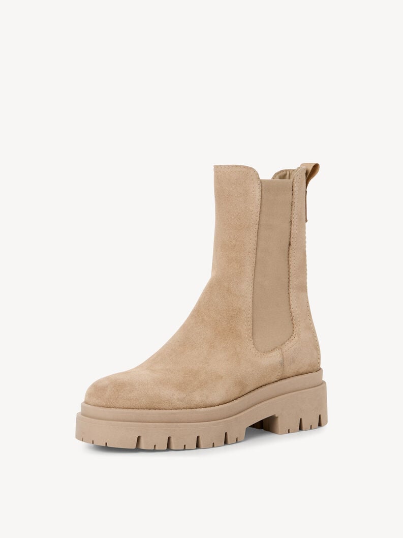 cuir chelsea boot - beige 1-25992-41-401 acheter tamaris bottines en ligne