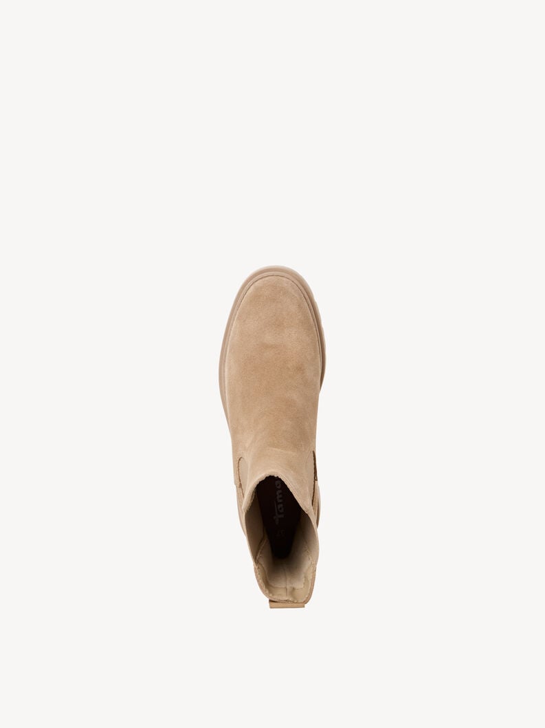 cuir chelsea boot - beige 1-25992-41-401 acheter tamaris bottines en ligne