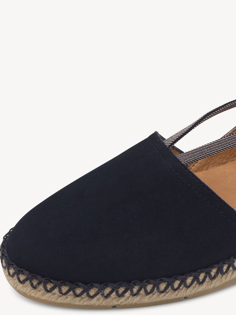 cuir espadrill - bleu 1-24620-44-805 acheter tamaris espadrills en ligne