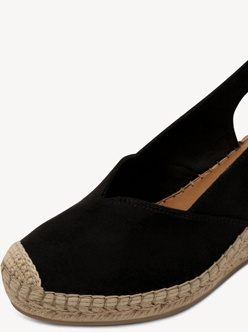 espadrill - noir 1-29638-44-001 acheter tamaris espadrills en ligne