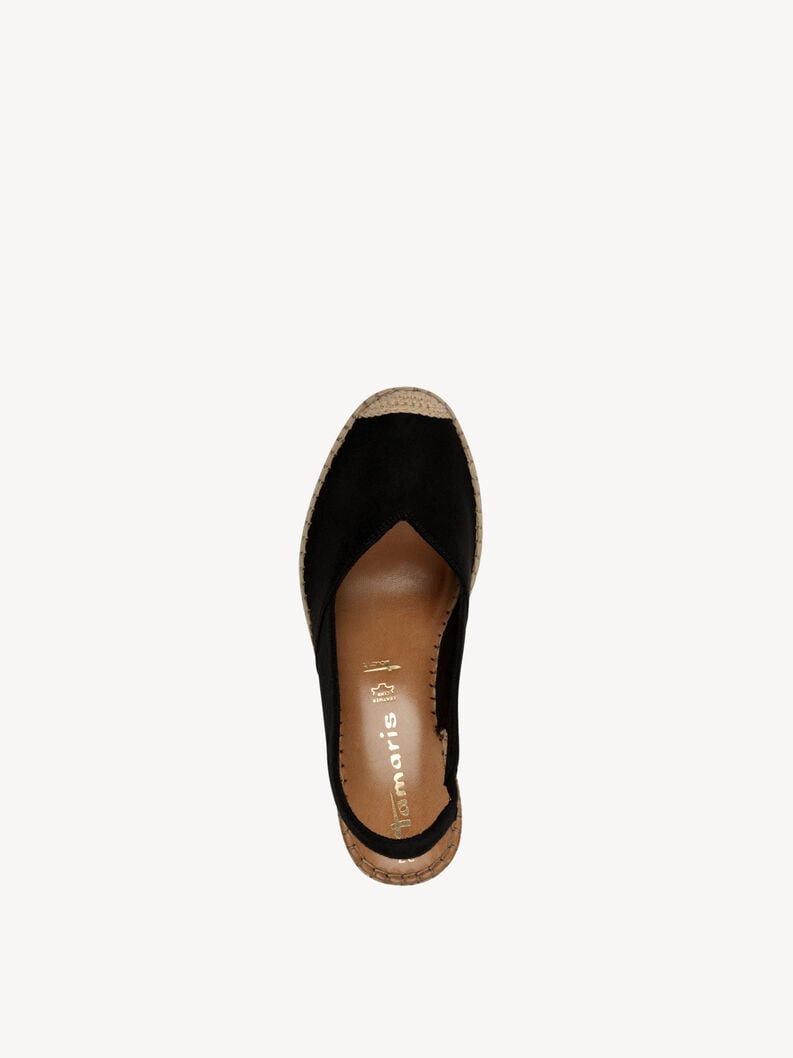 espadrill - noir 1-29638-44-001 acheter tamaris espadrills en ligne
