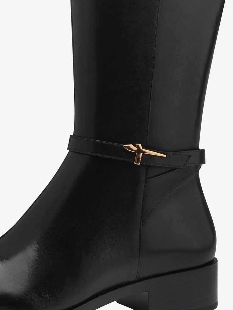 bottes en cuir - noir 1-25529-43-001 acheter bottes tamaris en ligne