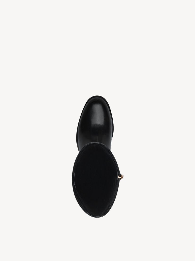 bottes en cuir - noir 1-25529-43-001 acheter bottes tamaris en ligne
