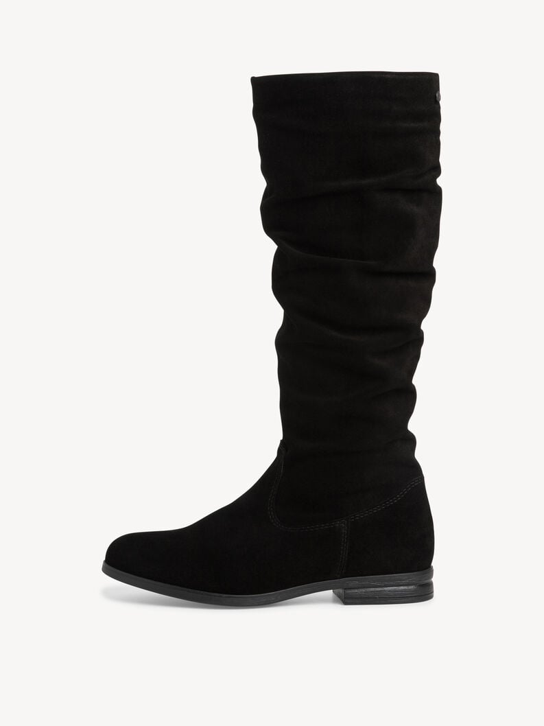 bottes en cuir - noir 1-25545-41-001 acheter bottes tamaris en ligne