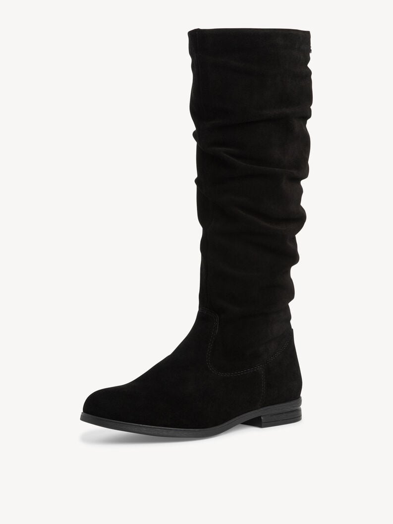 bottes en cuir - noir 1-25545-41-001 acheter bottes tamaris en ligne