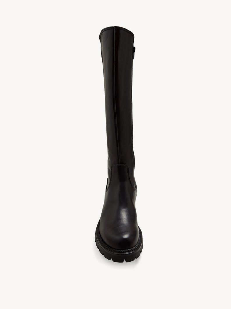 bottes en cuir - noir 1-25605-43-001 acheter bottes tamaris en ligne