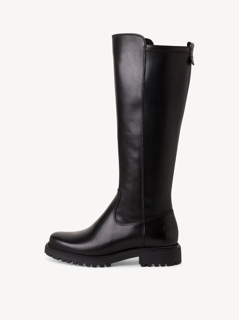 bottes en cuir - noir 1-25605-43-001 acheter bottes tamaris en ligne