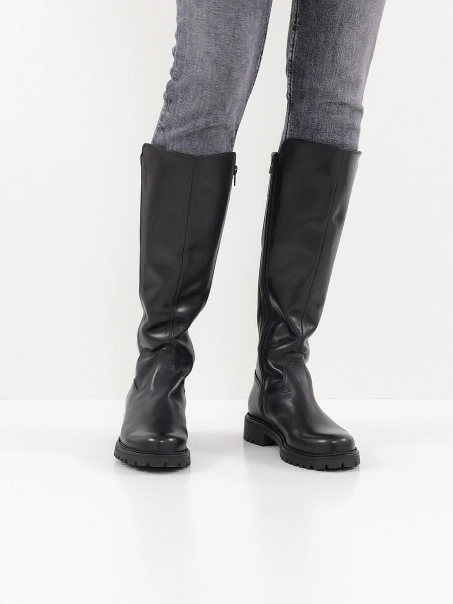 bottes en cuir - noir 1-25605-43-001 acheter bottes tamaris en ligne