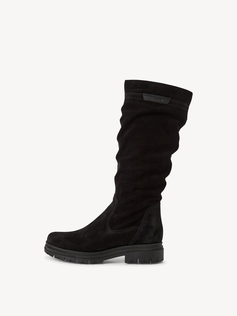 bottes en cuir - noir 1-25606-45-001 acheter bottes tamaris en ligne