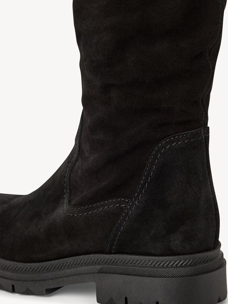 bottes en cuir - noir 1-25606-45-001 acheter bottes tamaris en ligne