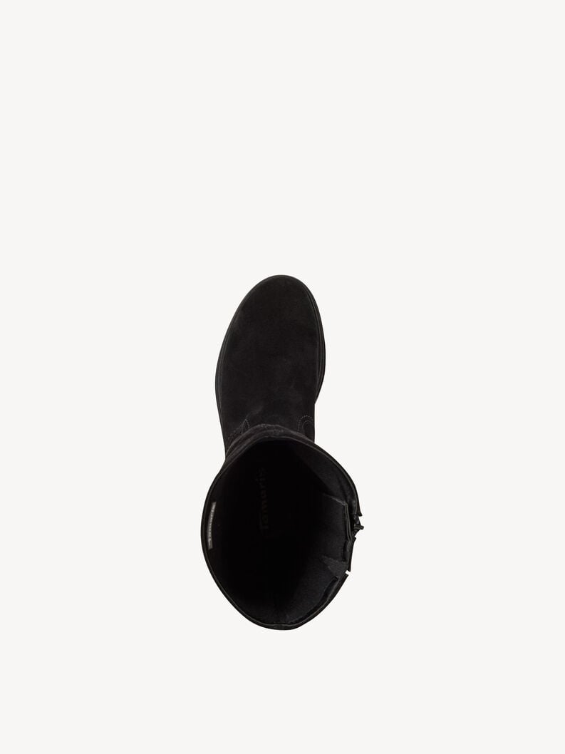 bottes en cuir - noir 1-25606-45-001 acheter bottes tamaris en ligne