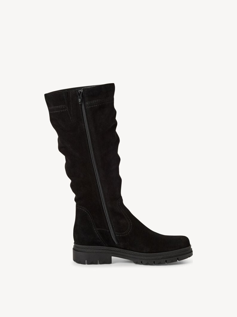 bottes en cuir - noir 1-25606-45-001 acheter bottes tamaris en ligne