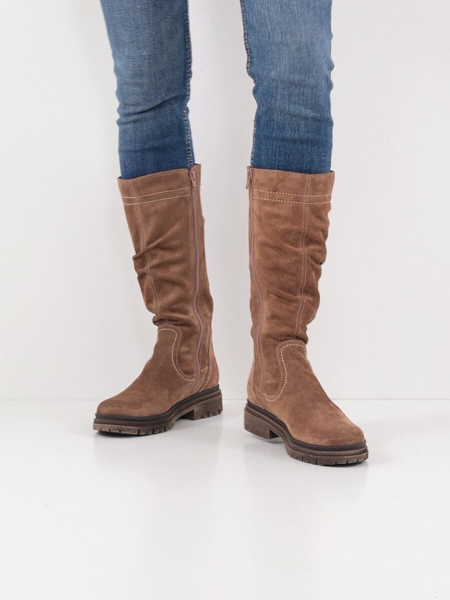 bottes en cuir marron - 1-25606-45-300 acheter bottes tamaris en ligne