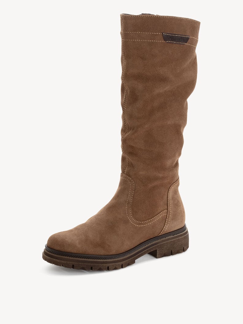 bottes en cuir marron - 1-25606-45-300 acheter bottes tamaris en ligne