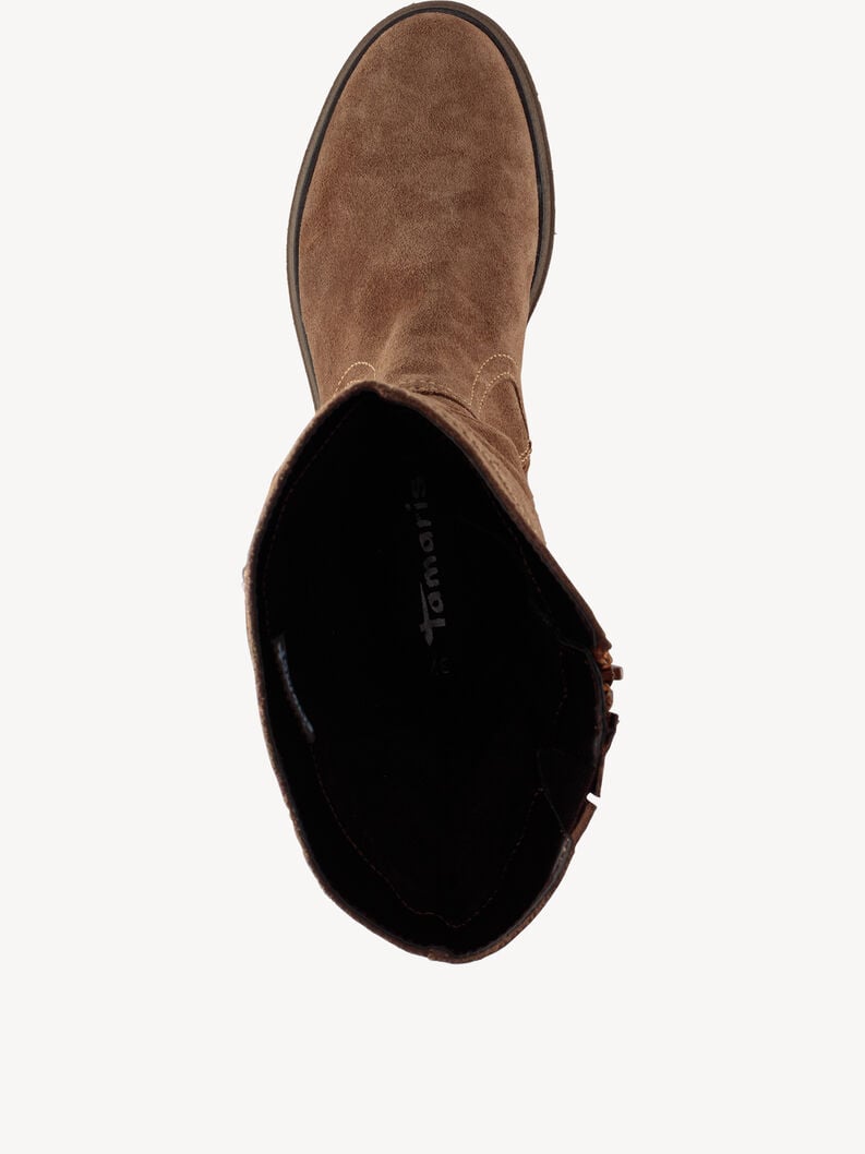 bottes en cuir marron - 1-25606-45-300 acheter bottes tamaris en ligne