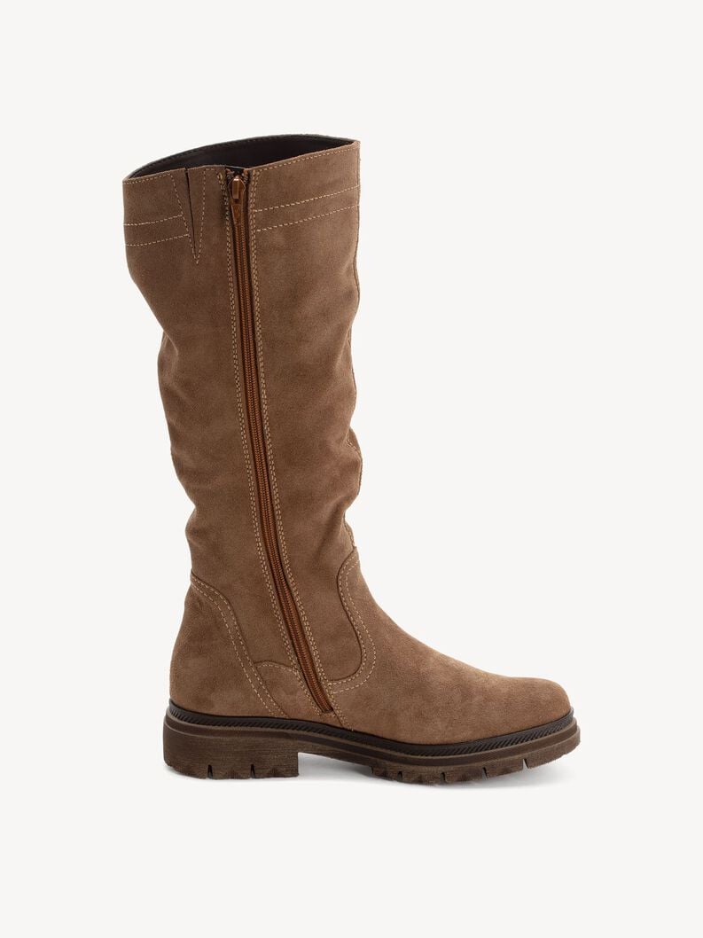 bottes en cuir marron - 1-25606-45-300 acheter bottes tamaris en ligne
