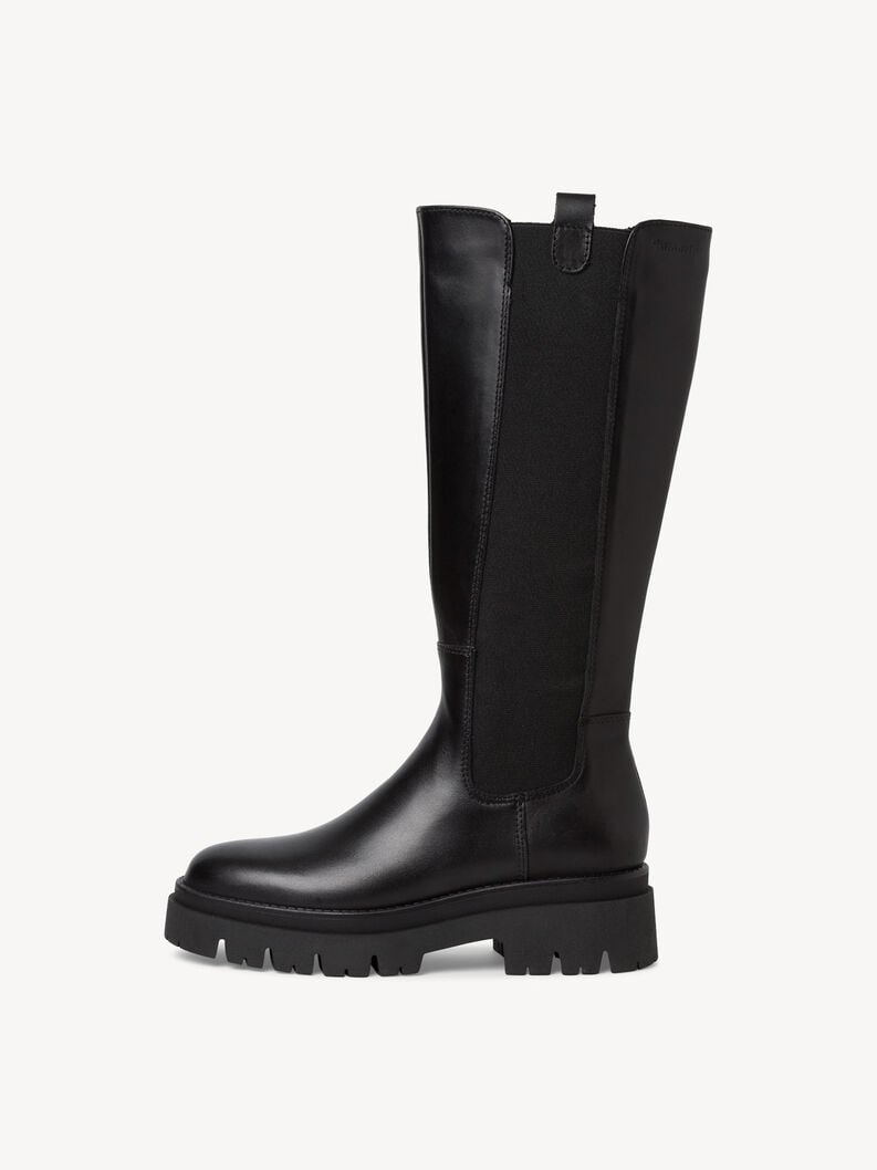 bottes en cuir - noir 1-25608-41-001 acheter bottes tamaris en ligne