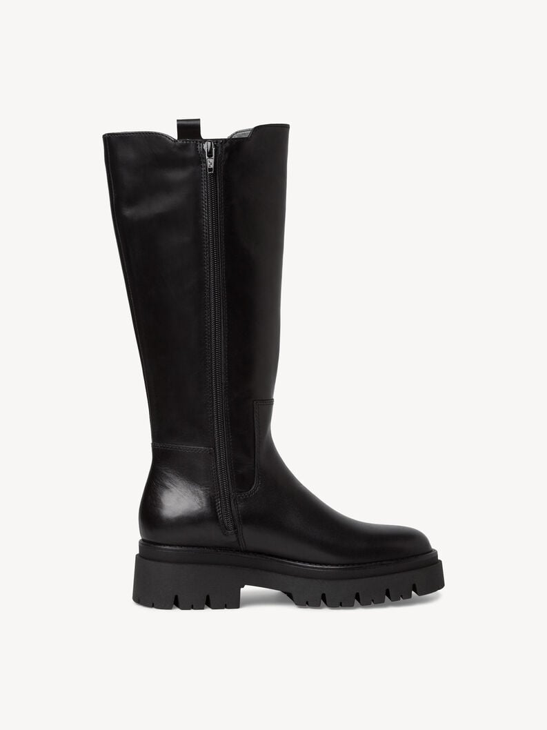 bottes en cuir - noir 1-25608-41-001 acheter bottes tamaris en ligne