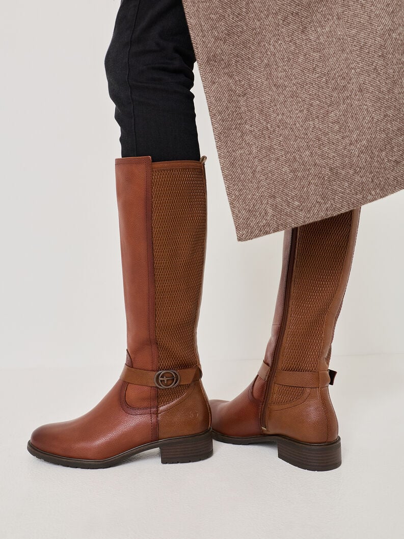 bottes - brun 1-25618-43-305 acheter bottes tamaris en ligne