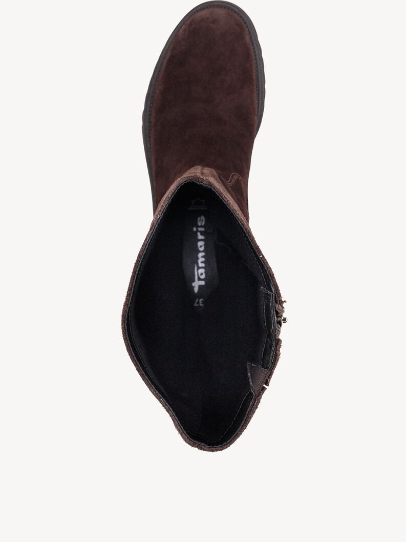 bottes en cuir marron - 1-25635-45-304 acheter bottes tamaris en ligne